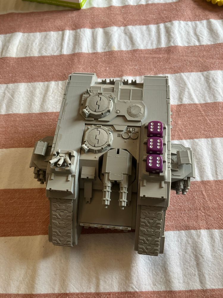 Dice can be used to track wounds.