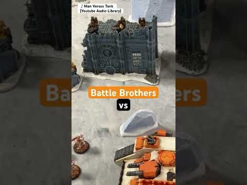 Battle Brothers vs Dwarves/Jackals Preview #onepagerules #warhammer40k #spacemarines #viralshorts