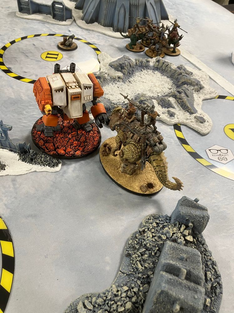 The Attack Walker dukes it out with the Greater Beast!