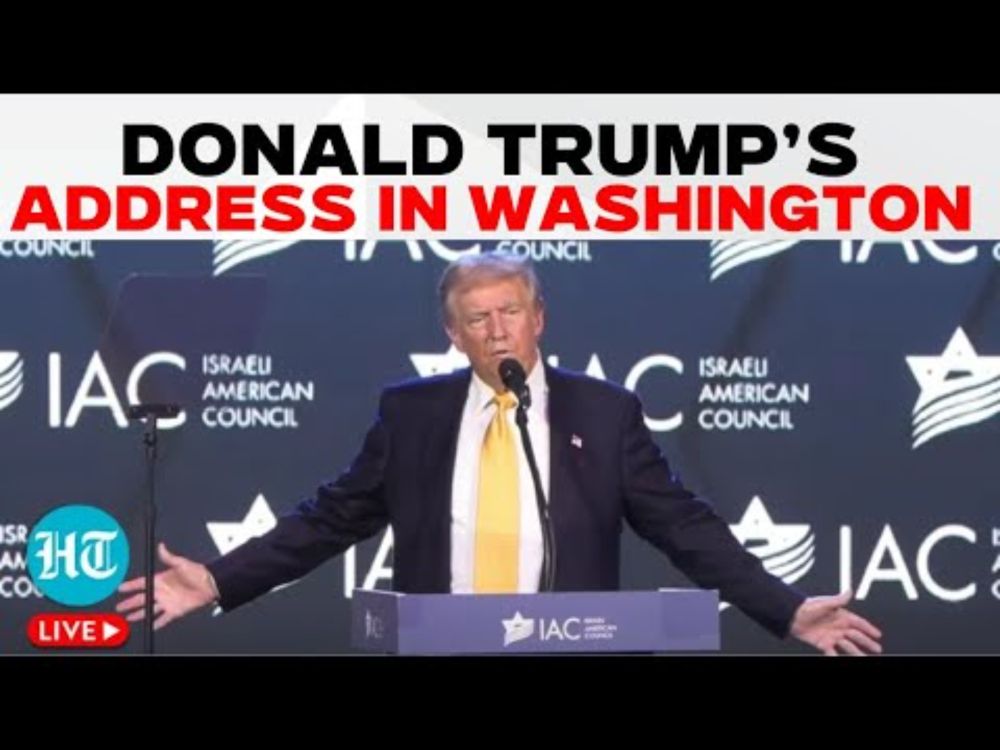 Donald Trump LIVE | Trump Gives Remarks At Israeli-American Council | US news | Harris