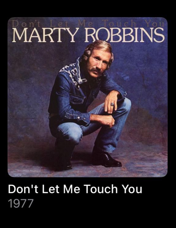 Album cover for don’t let me touch you by marty robbins 