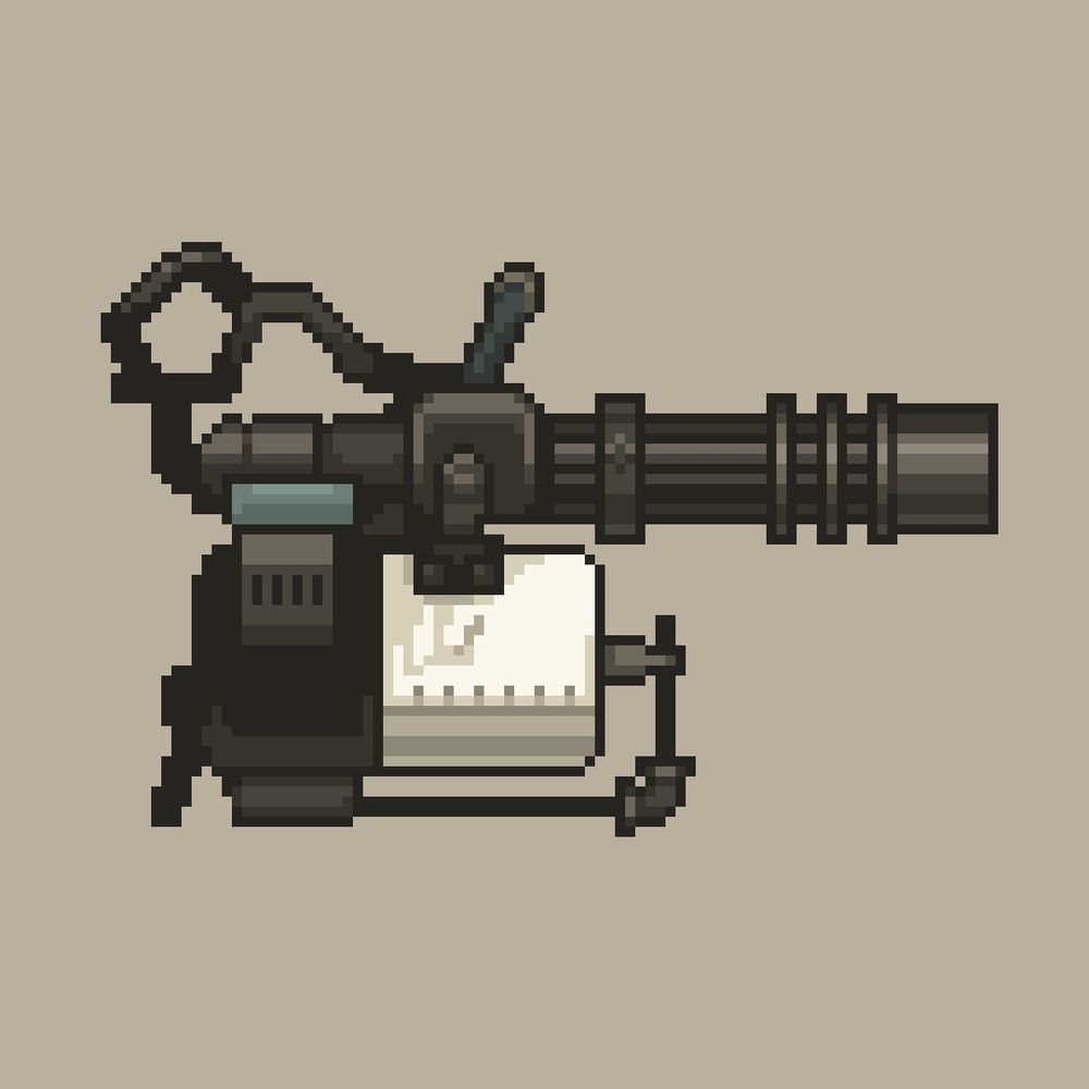 Sasha, a mini gun from Team Fortress 2