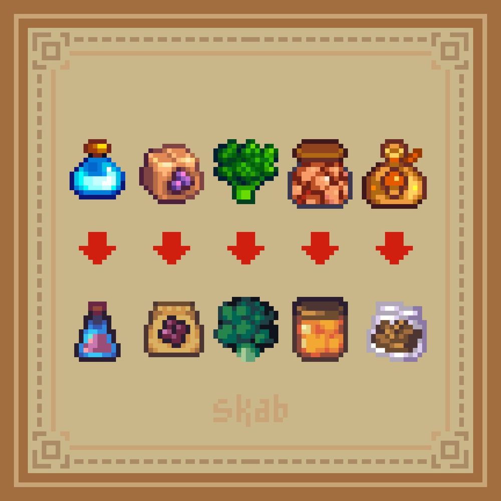 Some Stardew valley resprites 