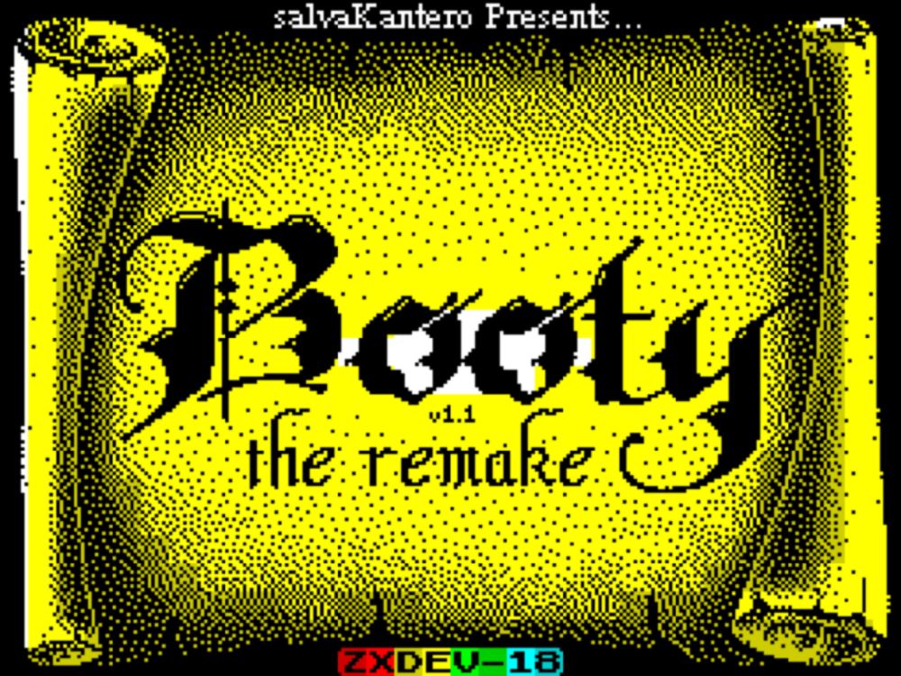 Booty - The Remake | ZX Spectrum 128K | 2019