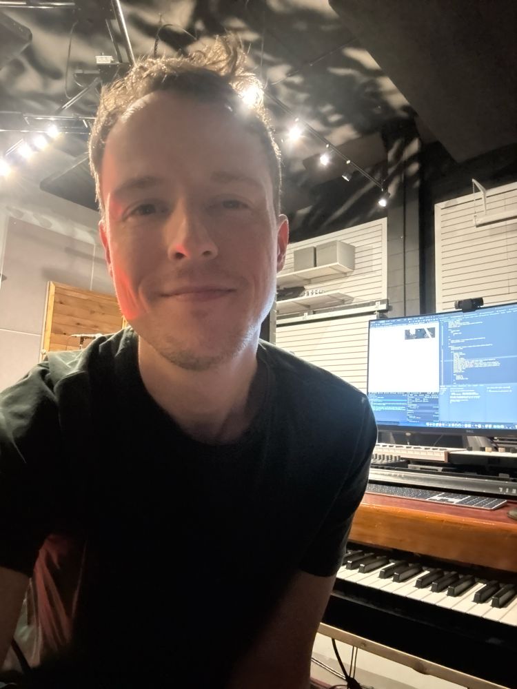 It me Andrew in my studio 