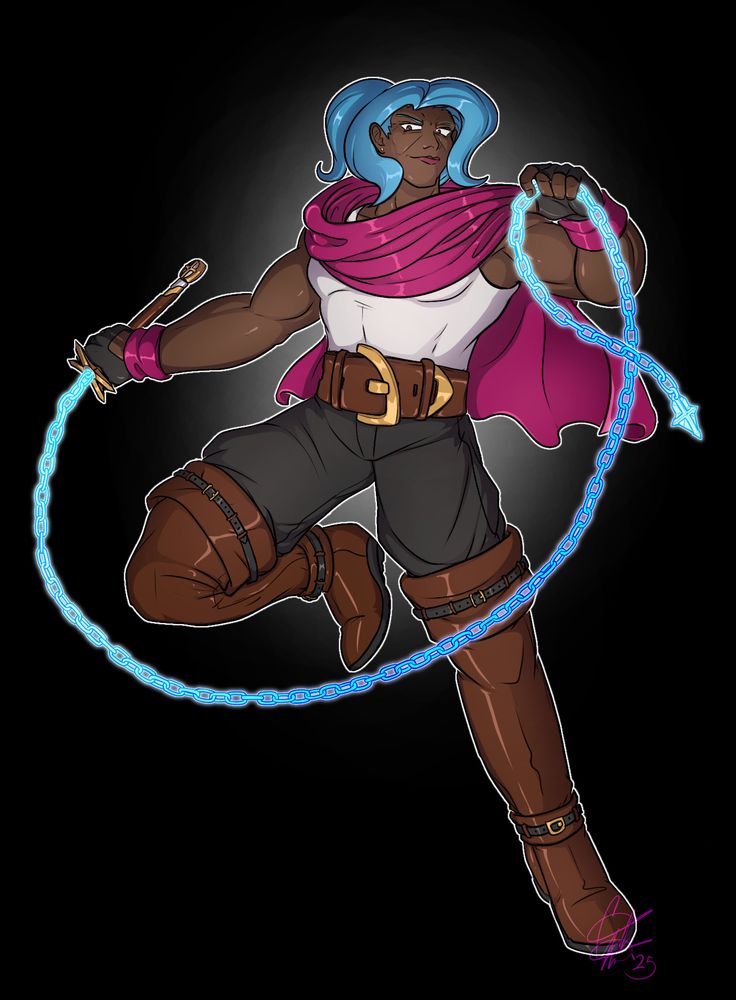 I miss my old Manga Studio chain brush, which I custom made myself with Krita's pattern function; the ones in IbisPaint are way too uniform, so I have to use them as a guide and then hand-draw the links over them, and it makes me mad, haha.