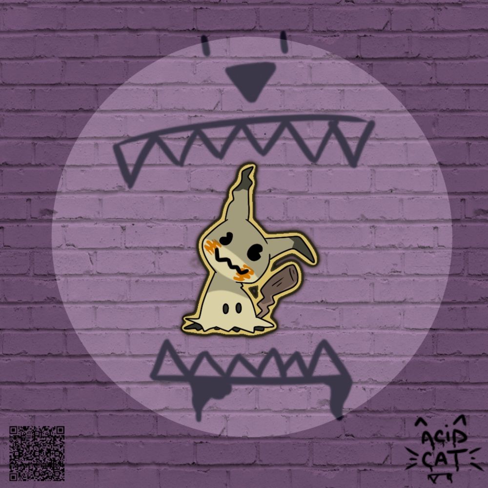 Mimikyu enamel pin