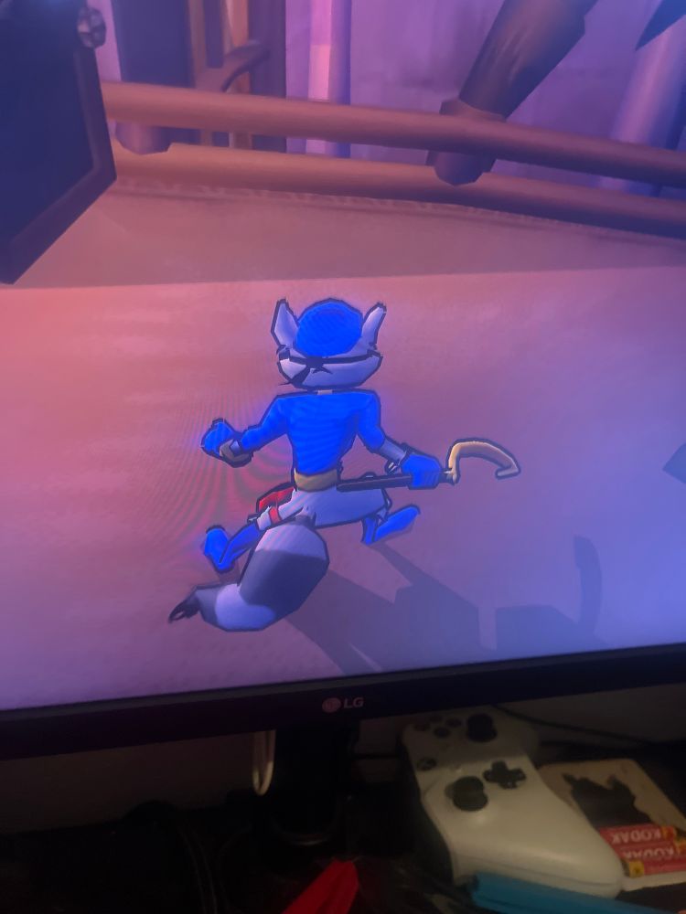 A screenshot of Sly Cooper’s in-game design for Sly 2: Band of Thieves. Supposedly Sly is about 20 or 21, while in the first game, he was 18.