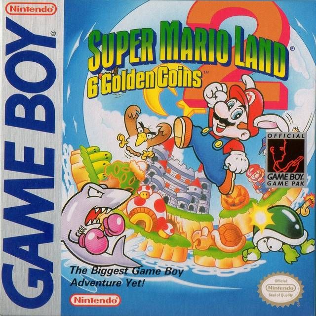 Super Mario Land 2 Game Boy cover art