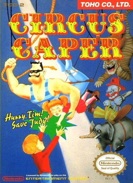 Circus Caper NES boxart