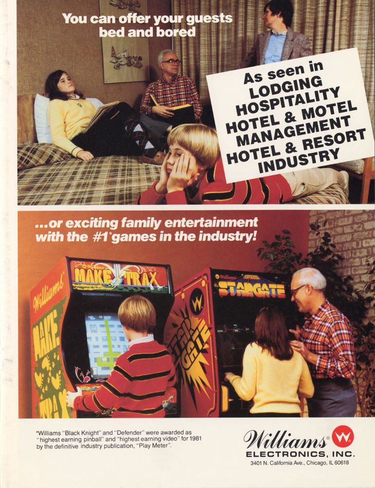 Williams Electronics hotel industry flyer