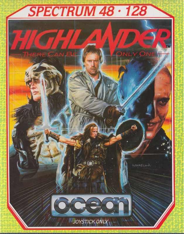 Highlander ZX Spectrum cover art