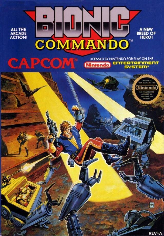 Bionic Commando NES boxart