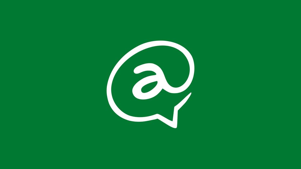 Logo de la iniciativa a favor del andaluz. Consiste en una A minúscula dentro de un diálogo de bocadillo.