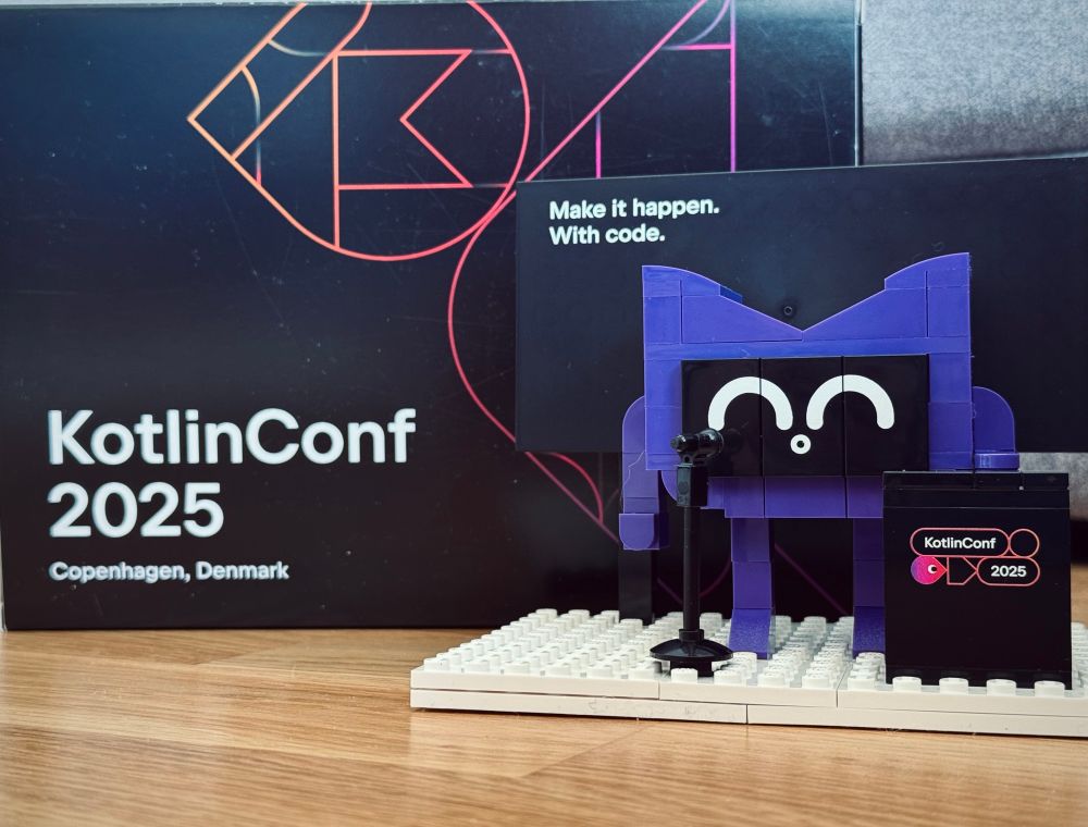 Kodee, the speaker on KotlinConf 2025 in Copenhagen, Denmark 🇩🇰 