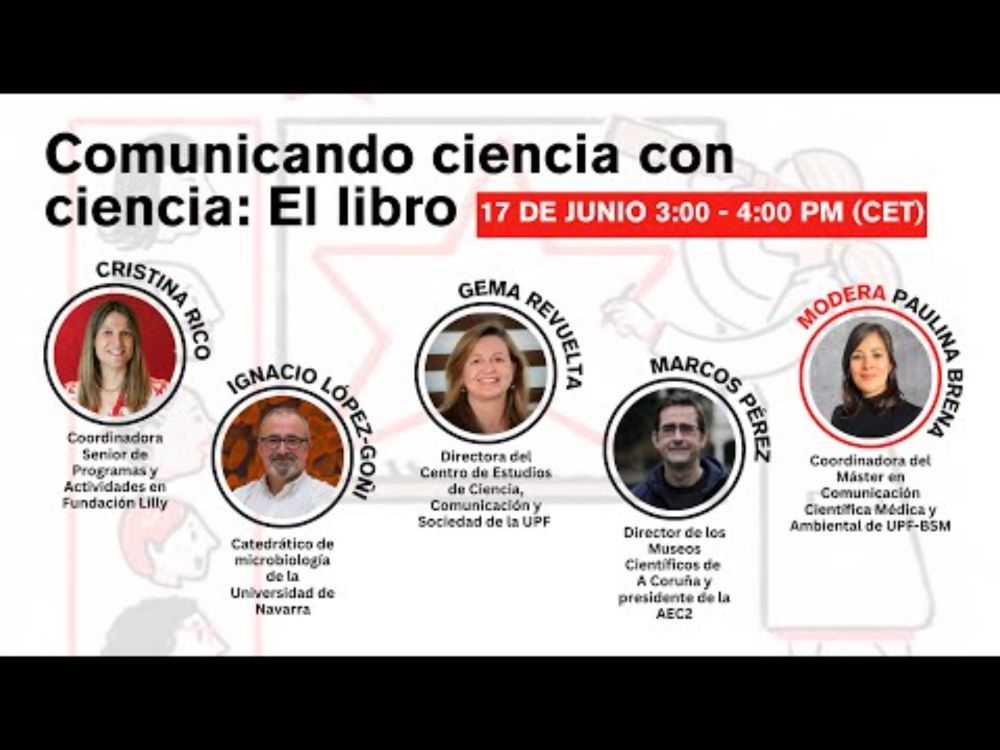 Webinario "Comunicar ciencia con ciencia: El libro"