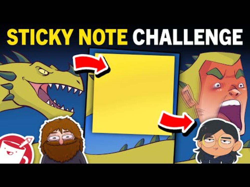 We Ruined Each Other's Drawings With Sticky Notes