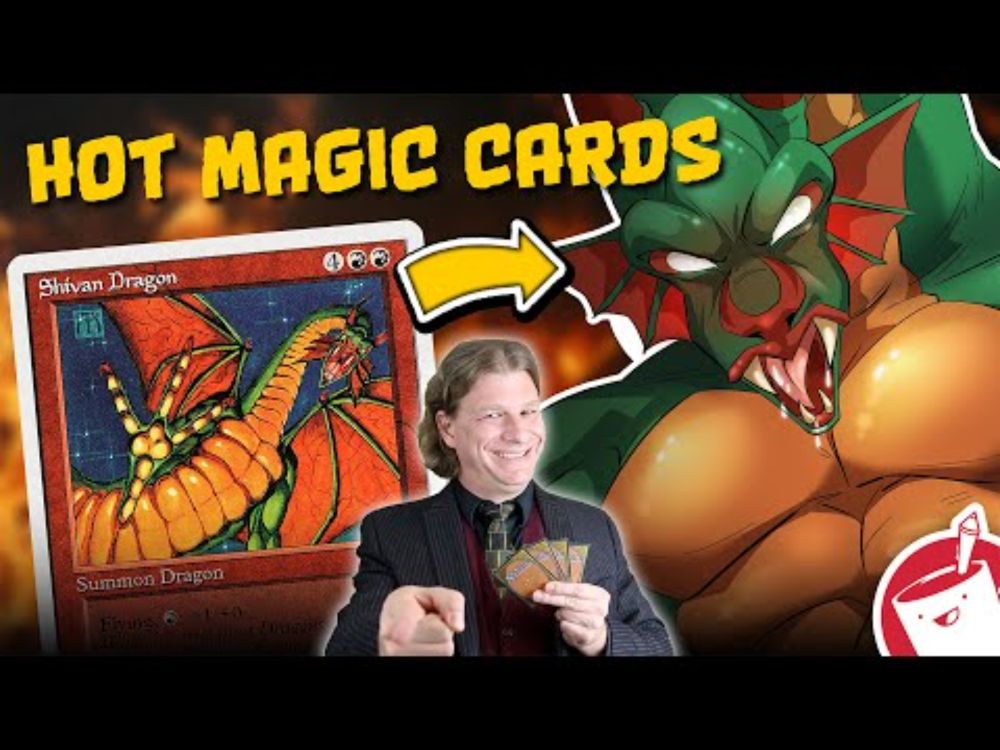 Drawing Classic Magic Cards But Making Them HOT (ft. The Prof)