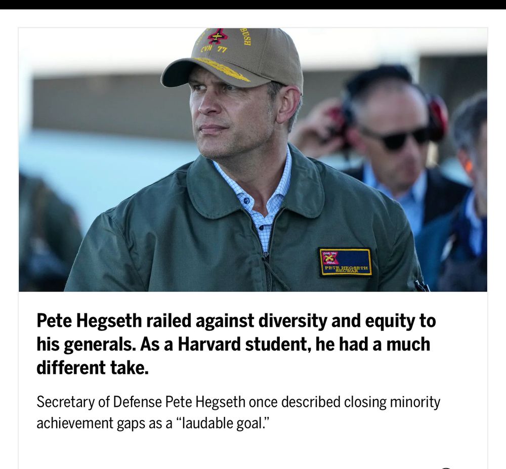 Picture of Hegseth in a headline. He’s awful. 