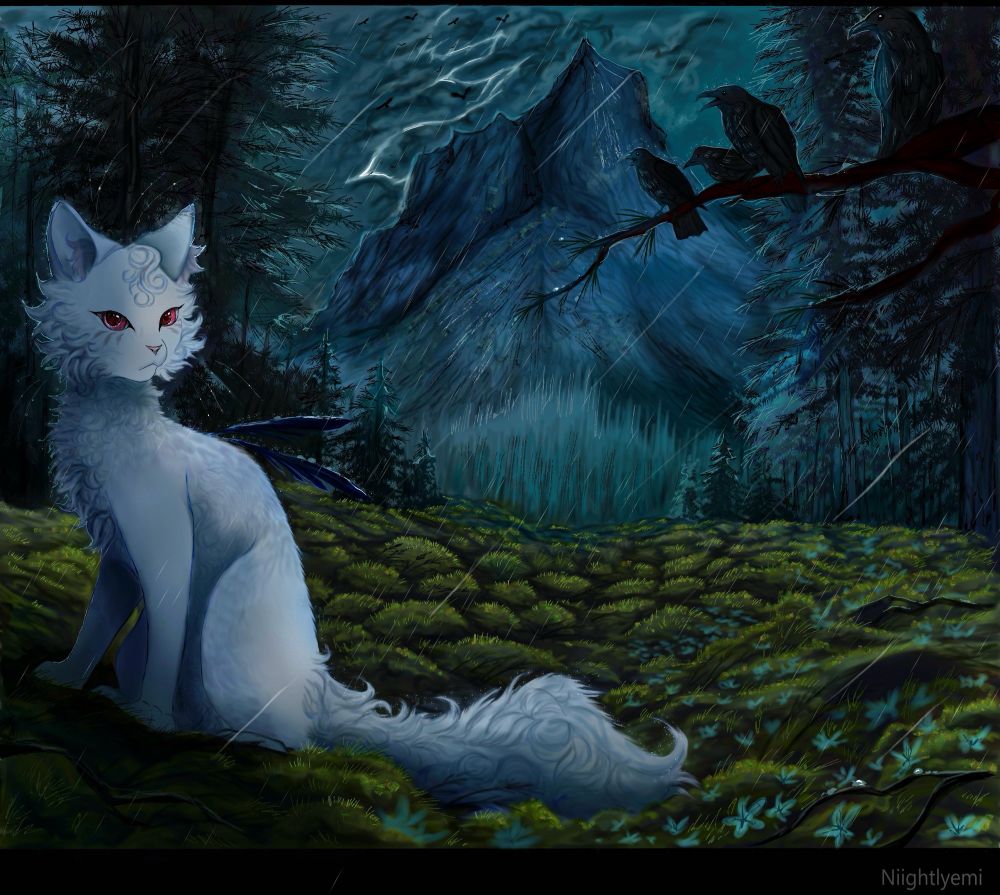 Decided this also fit with for the scene below, a gift of crowsong I made for Louixie some time back!
