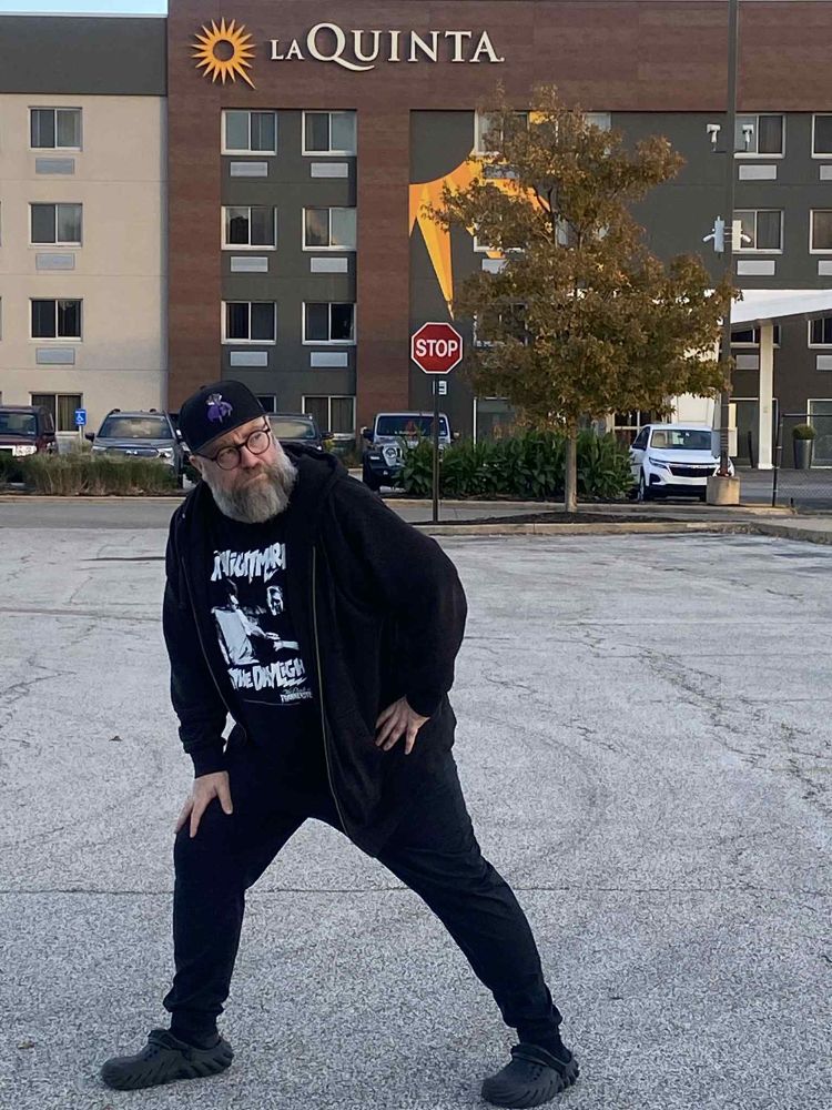 Me mastering Cleveland City in my Aggro crocs and Shredder hat. 