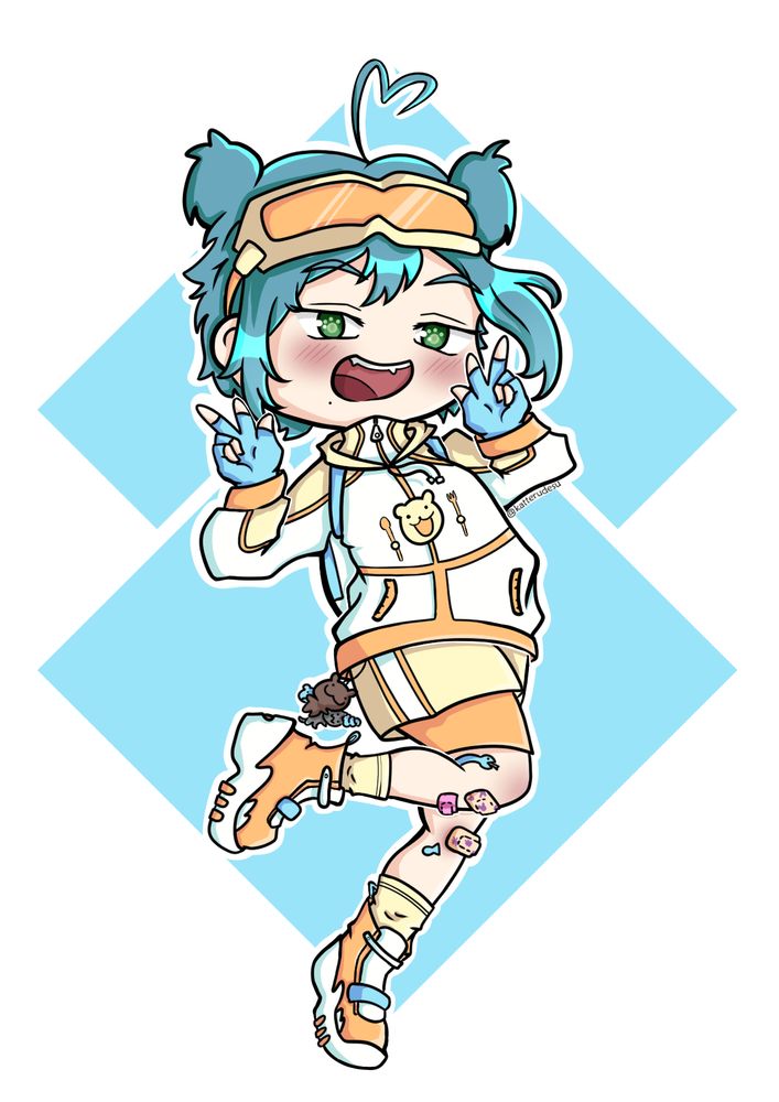 Gifted art from a view, drawn by Katt!