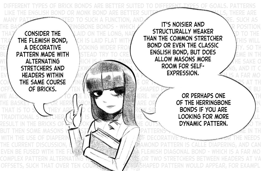 Sketch. Elayne Beaumont briefly talks to you about brick bonds.