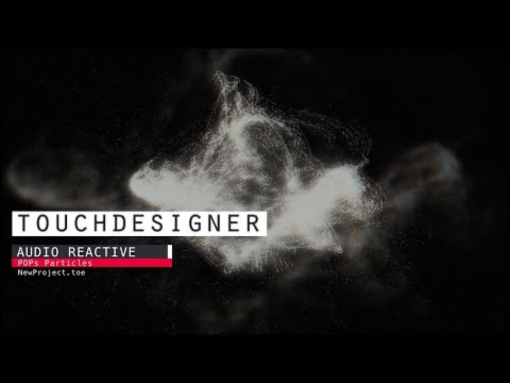 Audio reactive #touchdesigner particles