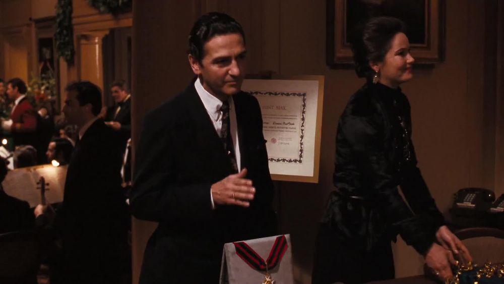 Godfather III:

Dominic Abbandando:
[briefing the reporters]
You think you know better than the Pope?