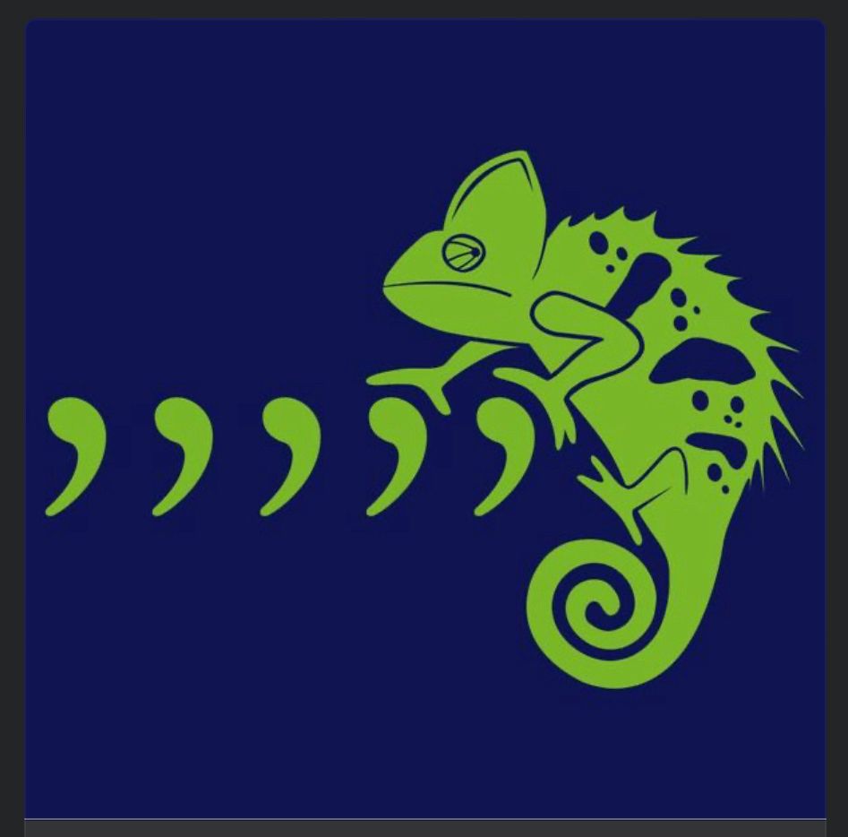 Image of comma, comma, comma, comma, comma chameleon