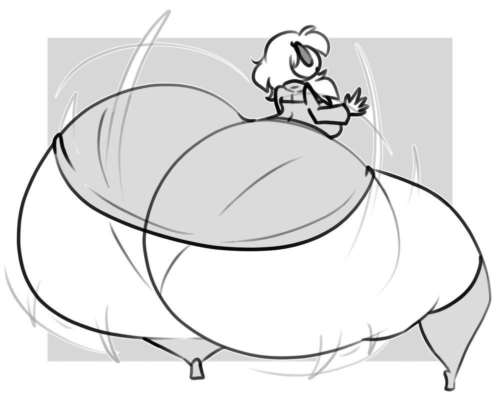 (Commission For @abbymura.bsky.social) Shygal Bounce! bodyinflation 