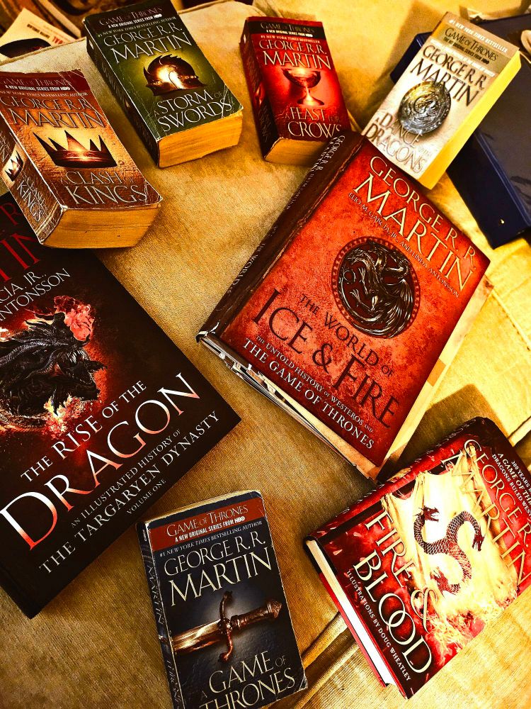 George RR Martin books. 