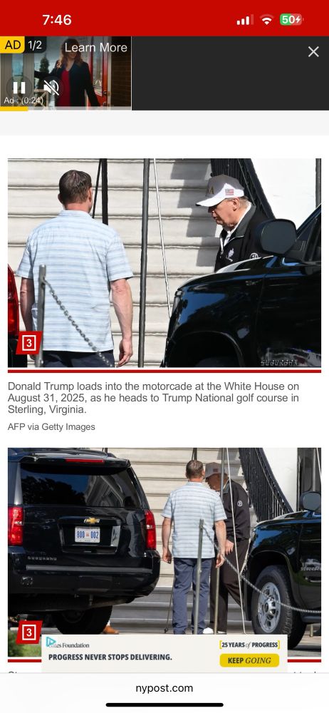 Supposedly, left pic is Trump this past weekend, but the striped shirt guy wearing same shirt as in June photo on the right.