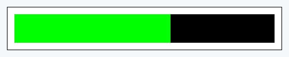 A progress bar that's 60% complete.