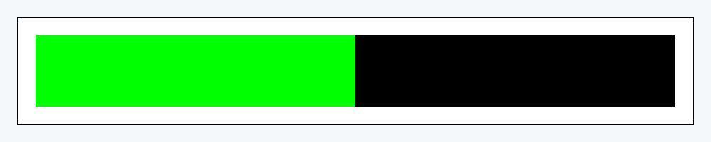 A progress bar that's 50% complete.