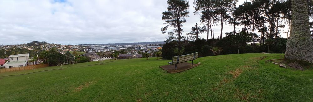 Palm Hill reserve panorama looking west over Unsworth Heights 