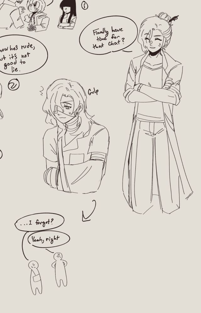 Doodle page (friend oc)