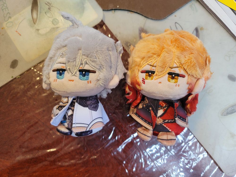 Phainon + Mydei (HSR) plushies