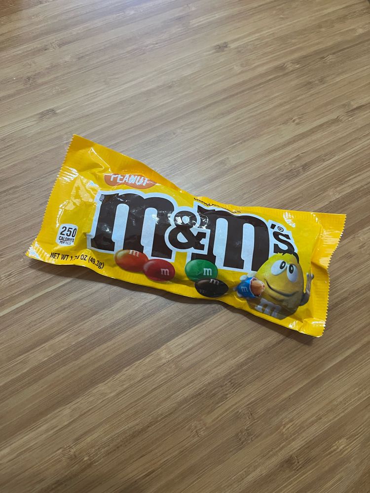 Packet of peanut M&Ms