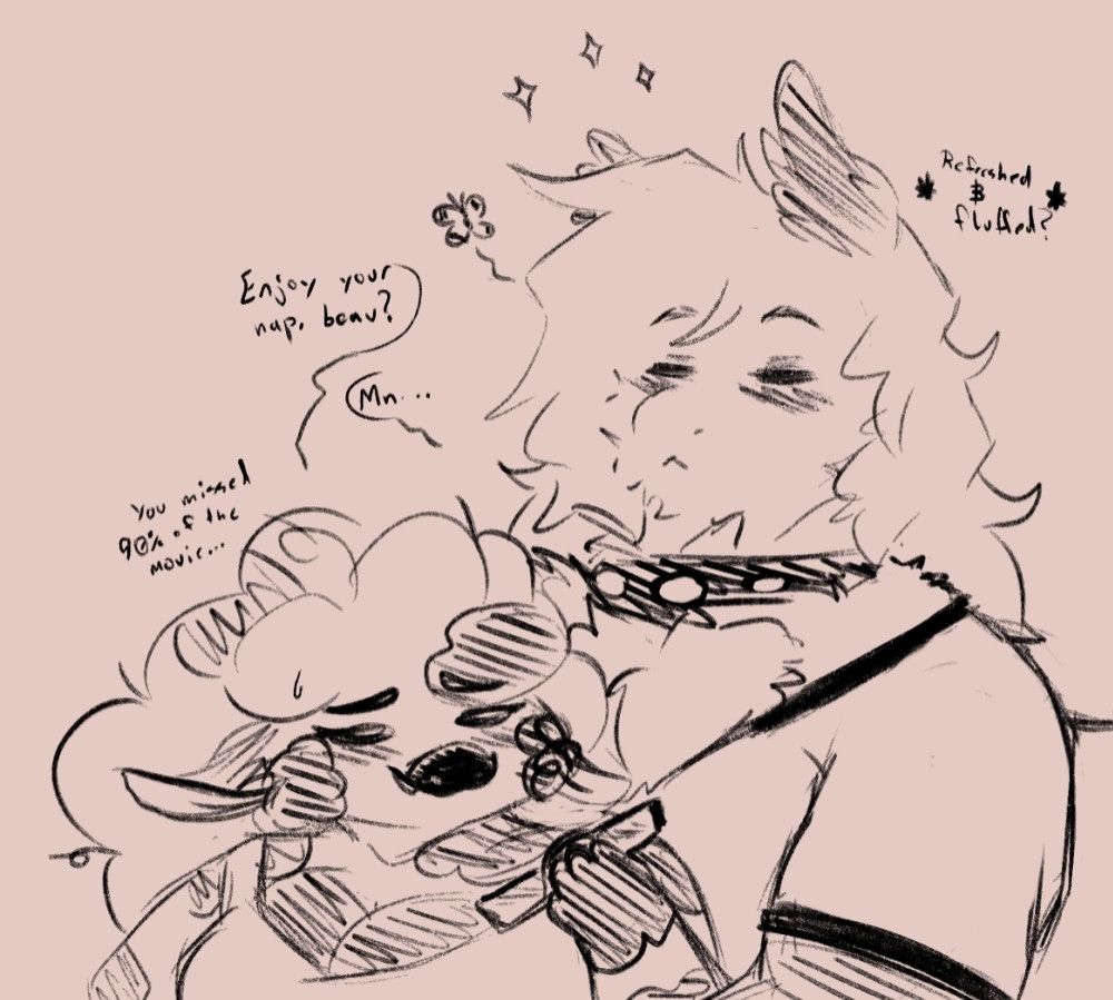 OCs: horse and sheep after watching a movie