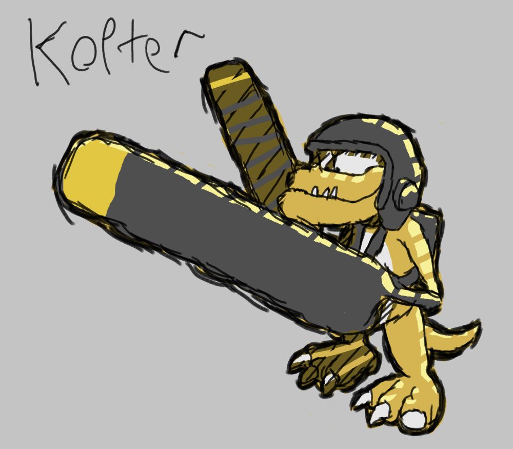 Instead of holding onto the propellors, Kopter's lower arms *are* the propellors in this redesign. As with Kutlass and the redesign of Kobble, letting them make the first move is the best option. And that's still only on land when you can best them. They still do fly and are indestructible as such.