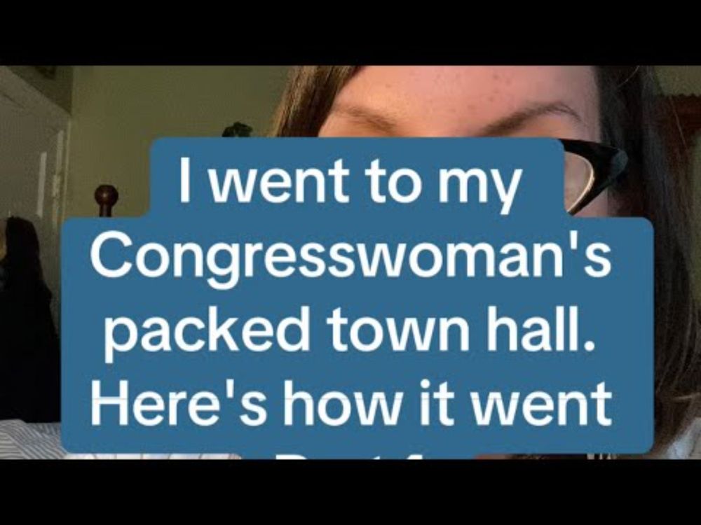 I went to my Congresswoman's Town Hall.  Here's how it went.