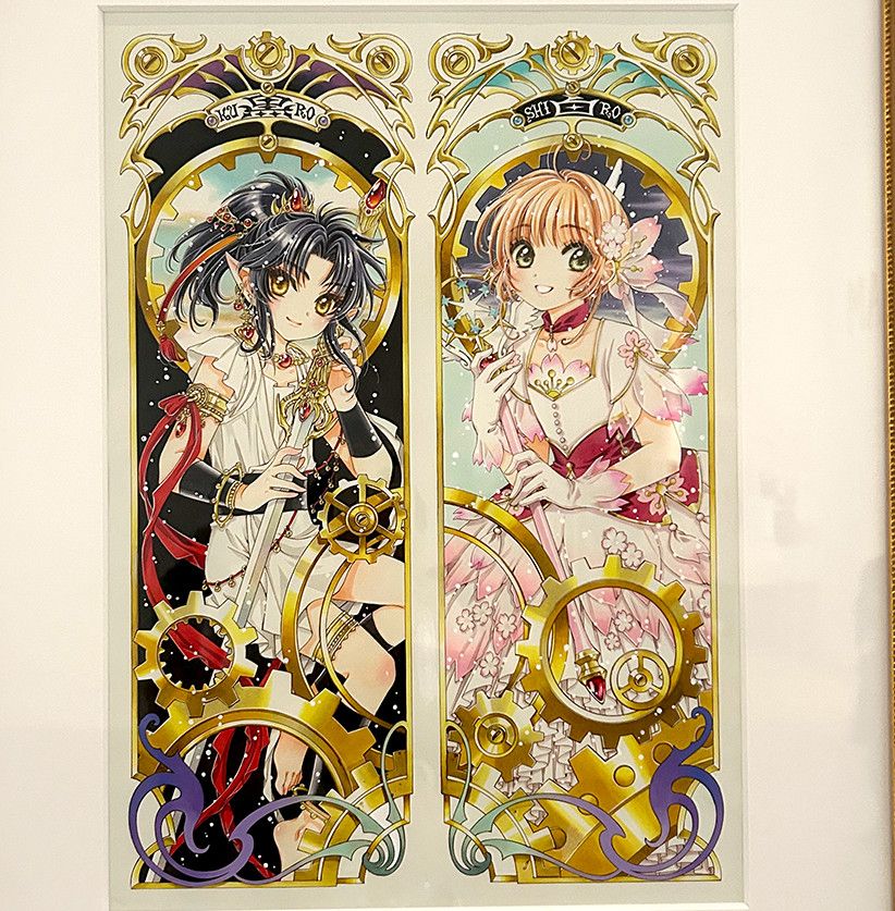 Color painting of Ashura and Sakura