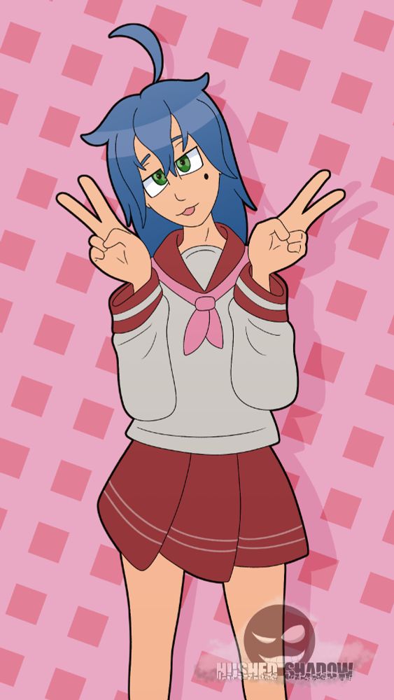 Konata making cute pose