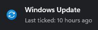 Windows Update
Last ticked: 10 hours ago