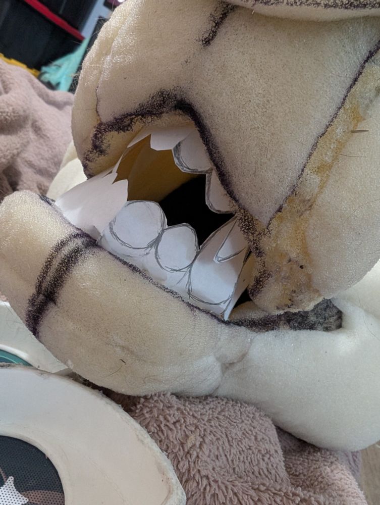 fursuit teeth pattern