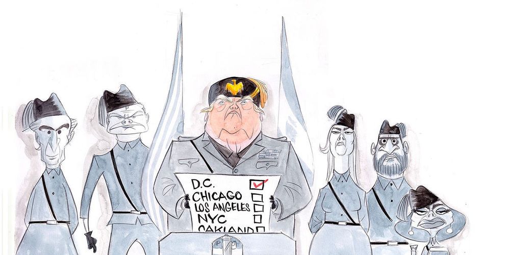 The autocrat in chief announces his takeover of D.C.'s Metropolitan Police Department