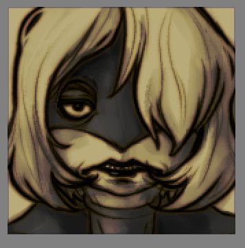 sepiatoned front view of sashas face