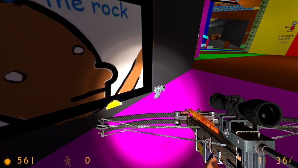a screenshot of a sweet bro and hella jeff gmod map. there is a tiny squirrel running around. somebody stop him.
