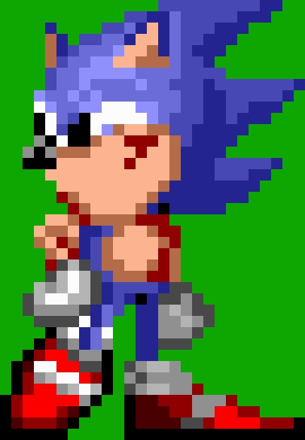 Sonic doing that pose and face in Sonic CD credits' animation.